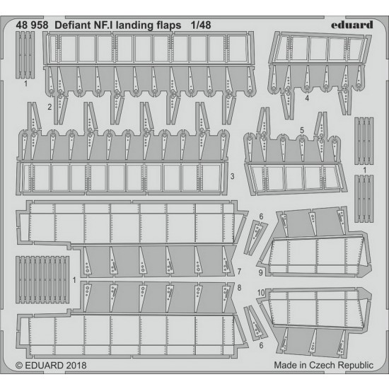 1/48 Defiant NF.I Landing Flaps  Detail Parts for Airfix kits