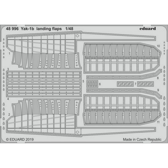 1/48 Yakovlev Yak-1b Landing Flaps for Zvezda kits