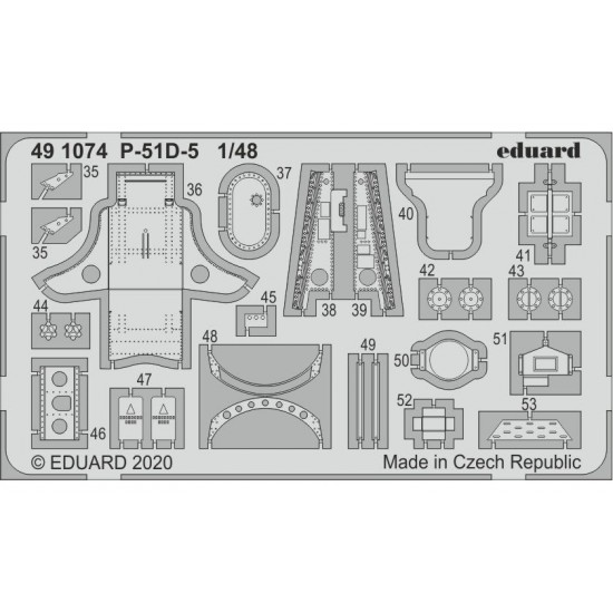 1/48 North American P-51D-5 Interior Detail Parts for Airfix kits