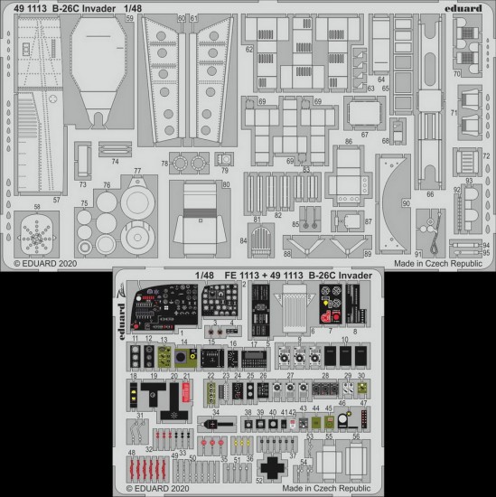 1/48 Douglas B-26C Invader Detail Set for ICM kits