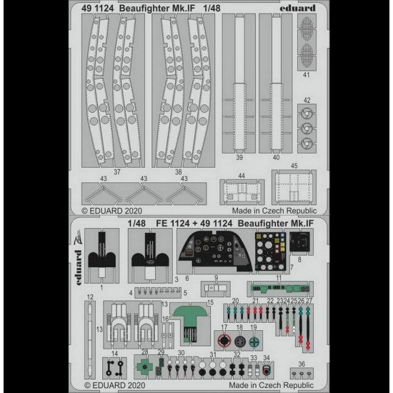 1/48 Bristol Beaufighter Mk.IF Detail Set for Revell kits