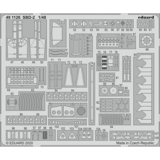 1/48 Douglas SBD-2 Dauntless Detail Set for Academy kits