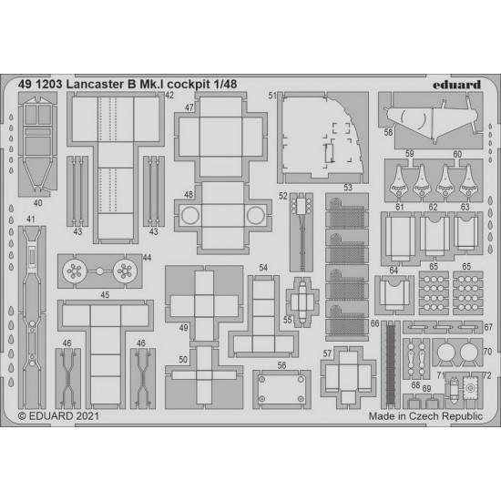 1/48 Avro Lancaster B Mk.I Cockpit Detail Set for HK Models