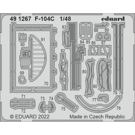 1/48 Lockheed F-104C Starfighter Detail Set for Kinetic kits