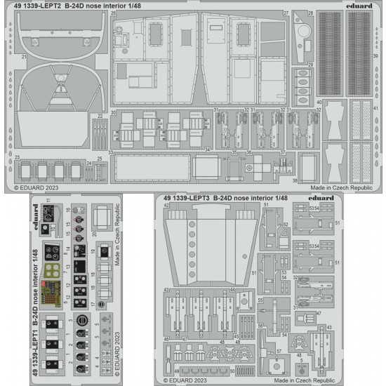 1/48 Consolidated B-24D Liberator Nose Interior Detail Set for Revell kits