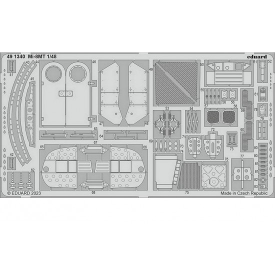 1/48 Mil Mi-8MT Detail Parts for Zvezda kits