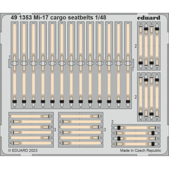 1/48 Mil Mi-17 cargo Seatbelts Detail Parts for AMK kits