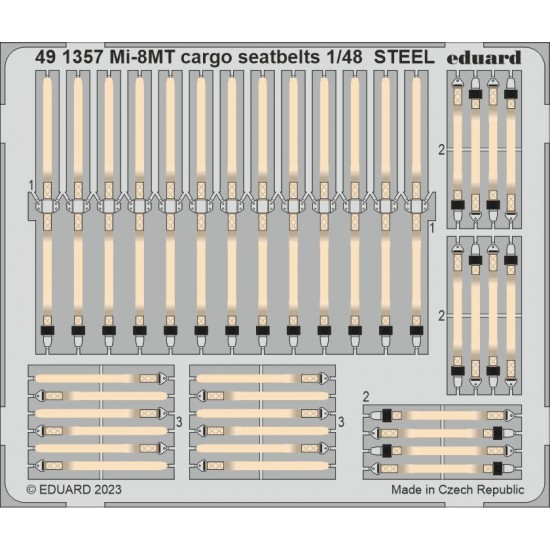 1/48 Mil Mi-8MT Cargo Seatbelts for Trumpeter kits