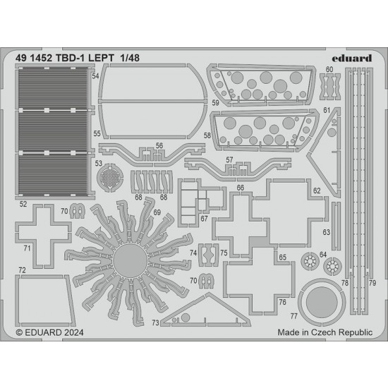 1/48 Douglas TBD-1 Devastator Photo-etched set for HobbyBoss kits