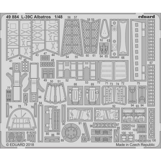 1/48 L-39C Albatros Photo-etched Set for Trumpeter kits