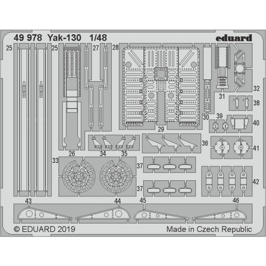 1/48 Yakovlev Yak-130 Mitten Detail Set for Zvezda kits