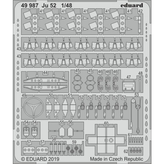 1/48 Junkers Ju 52 Detail Set for Revell kits (2 sheets)