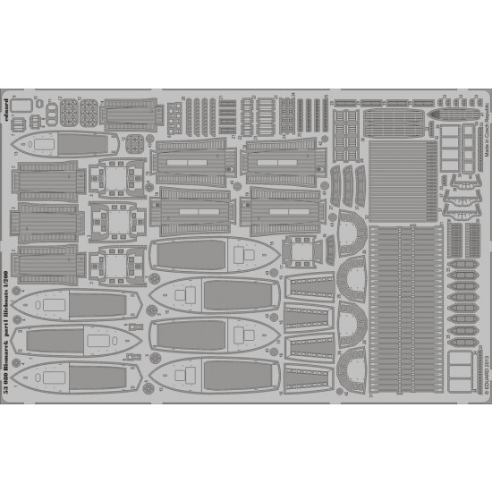 1/200 Bismarck Detail-up Set 1 - Lifeboats (for Trumpeter kit)
