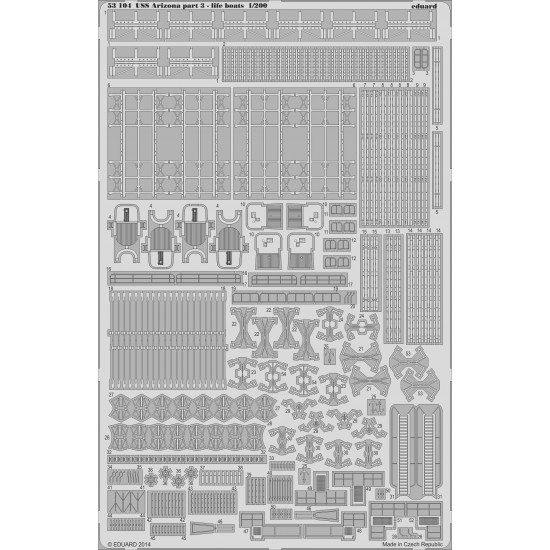 1/200 USS Arizona BB-39 1941 Part 3 - Life Boats for Trumpeter kits