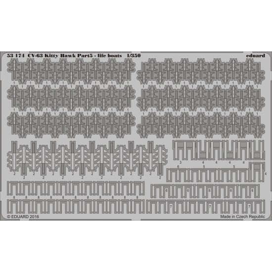 1/350 USS Kitty Hawk CV-63 Life Boats Part.5 for Trumpeter kit (1 Photo-Etched Sheet)