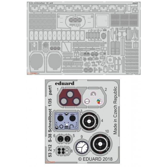 1/35 S-38 Schnellboot Photo-etched set for Italeri kits