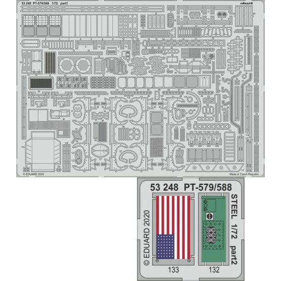 1/72 PT-579/588 Patrol Boat Photo-etched Detail Set for Revell kits