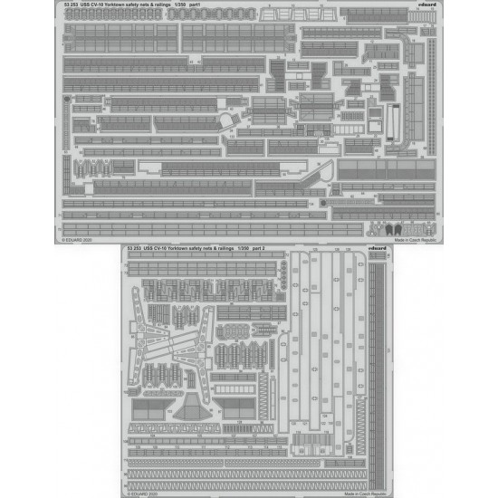 1/350 USS CV-10 Yorktown Safety Nets & Railings Detail Parts for Trumpeter kits