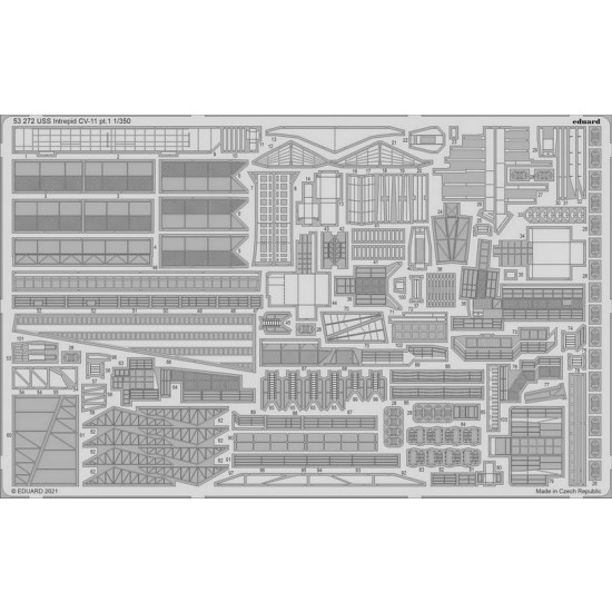 1/350 USS Intrepid CV-11 Aircraft Carrier pt.1 Detail parts for Trumpeter kits