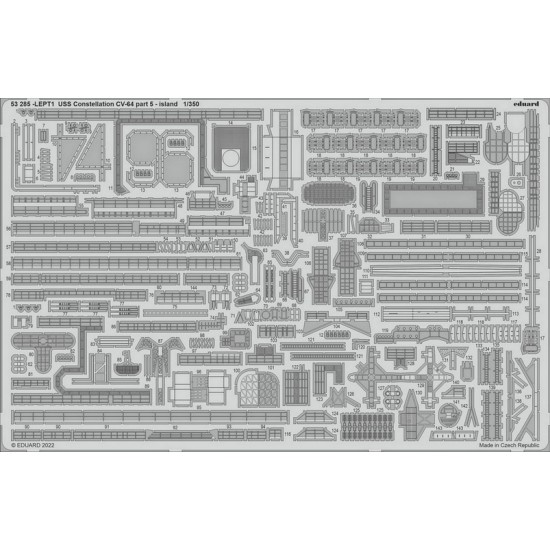 1/350 USS Constellation Cv-64 Part 5 - Island Detail set for Trumpeter kits