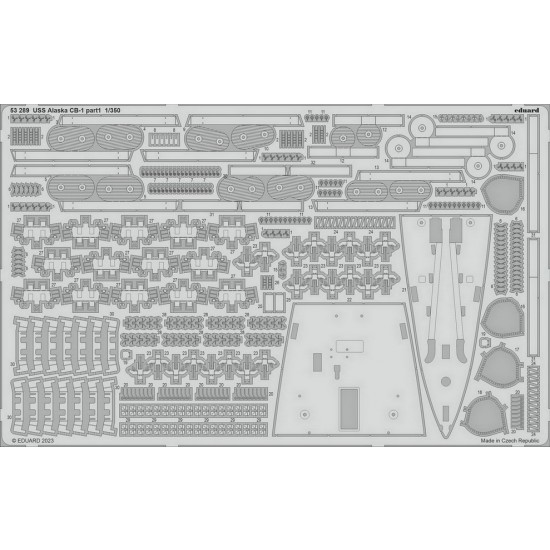 1/350 USS Alaska CB-1 Part 10 Detail set for HobbyBoss kits