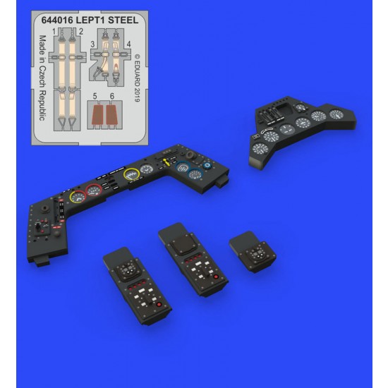 1/48 Focke-Wulf Fw 190A-3 Instrument Panel Brassin Set for Eduard kits