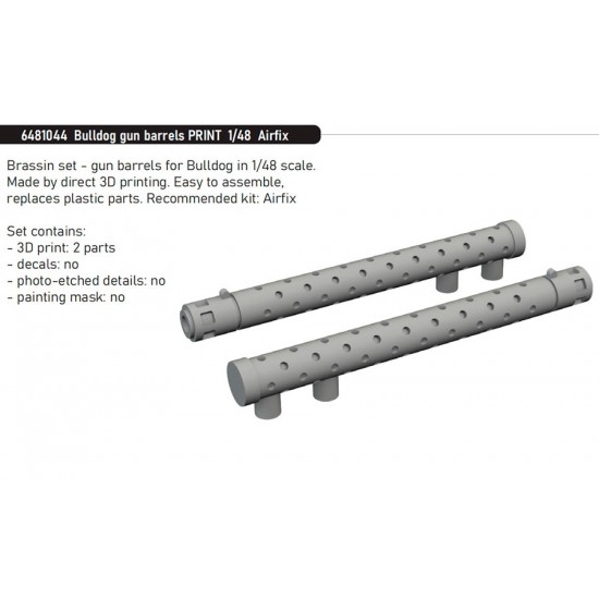 1/48 Bristol Bulldog Gun Barrels for Airfix kits