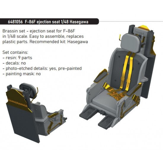 1/48 F-86F Sabre Ejection Seat for Hasegawa kits