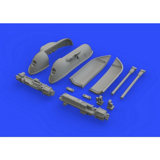 1/48 Bf 109G Gun Pods Brassin set for Tamiya kits