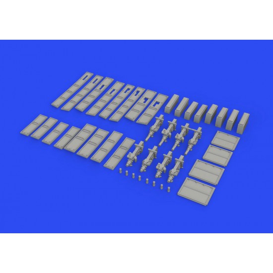 1/48 Supermarine Spitfire Mk.IIa Gun Bays Detail Set for Eduard kits