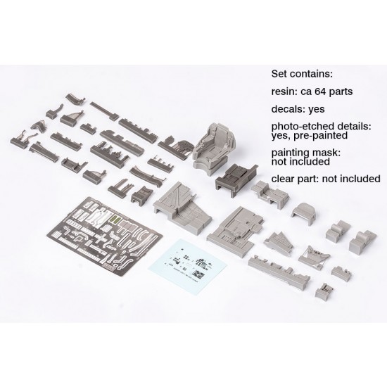 1/48 Mil Mi-24D Cockpit Detail Parts for Zvezda kits