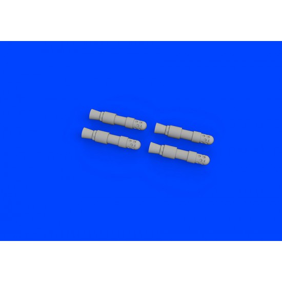 1/72 Messerschmitt Bf 109G-5/G-6 Gun Barrels (3D Print) for Eduard kits