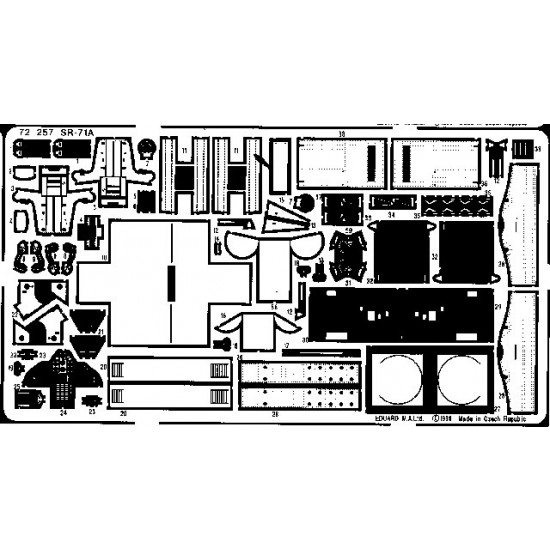 Photoetch for 1/72 SR-71A Blackbird for Academy kit