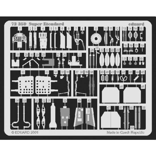 Photoetch for 1/72 Super Etendard for Academy kit