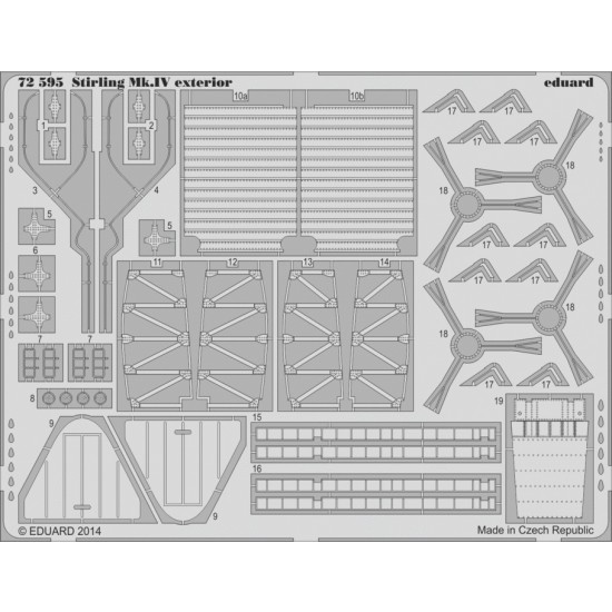 1/72 Short Stirling Mk.IV Exterior Detail-up Set for Italeri kit