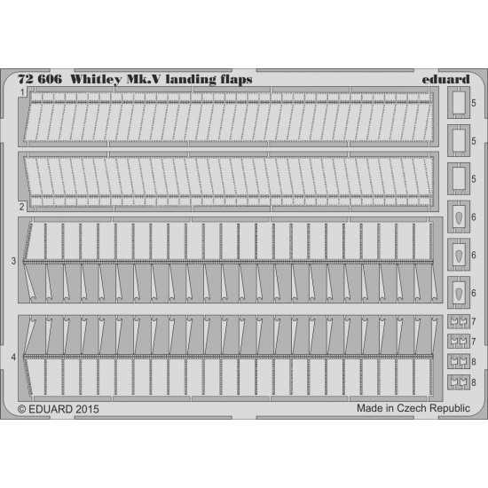 1/72 Armstrong Whitworth Whitley Mk.V Landing Flaps for Airfix kit A08016 (1PE)