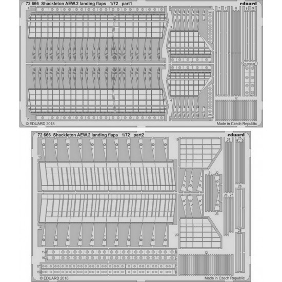 1/72 Shackleton AEW.2 Landing Flaps Photo-etched set for Airfix kits