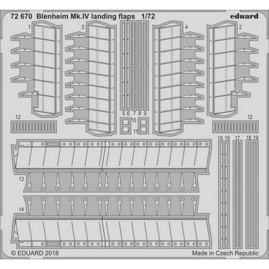 1/72 Blenheim Mk.IV Landing Flaps Detail Set for Airfix kits