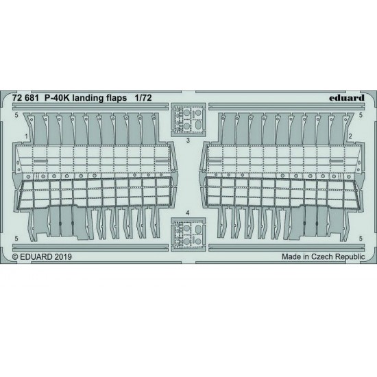 1/72 Curtiss P-40K Warhawk Landing Flaps Detail Parts for Special Hobby kits