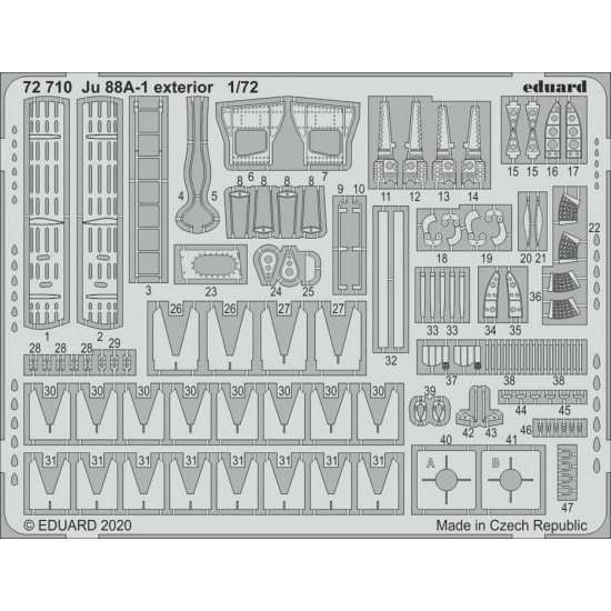 1/72 Junkers Ju 88A-1 Exterior Detail Set for Revell kits