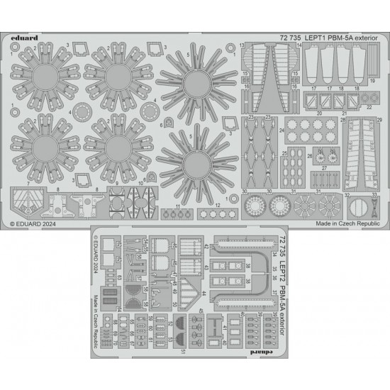 1/72 Martin PBM-5A Mariner Exterior Detail Parts for Academy kits