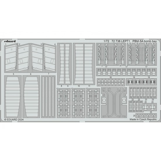 1/72 Martin PBM-5A Mariner Bomb Bay Detail Parts for Academy kits