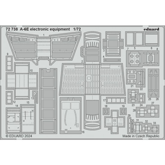 1/72 Grumman A-6E Intruder Electronic Equipment PE set for Trumpeter kits