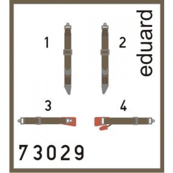 1/72 Avia B.534 Super fabric Seatbelts Detail-up Set for Eduard kit