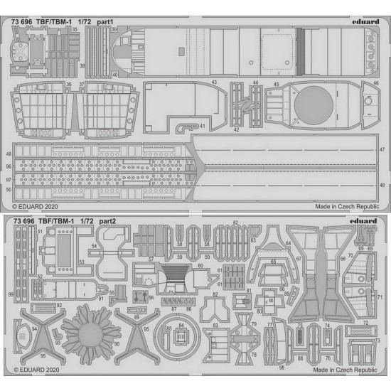 1/72 Grumman TBF/TBM-1 Avenger Detail Set for Hasegawa kits