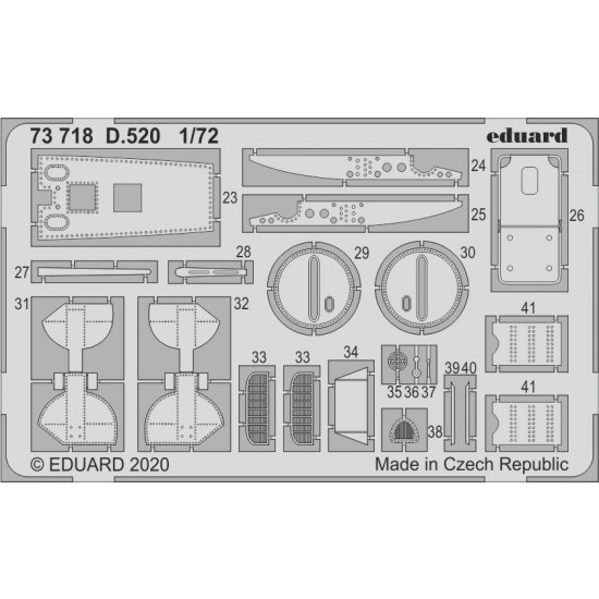 1/72 Dewoitine D.520 Detail Set for Hasegawa/Hobby 2000 kits