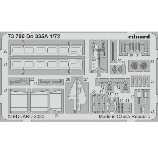 1/72 Dornier Do 335A Detail set for Hobby 2000/Dragon kits