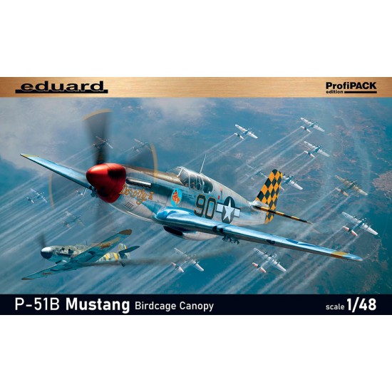 1/48 USAAF P-51B Mustang with Standard Birdcage Canopy [ProfiPACK]