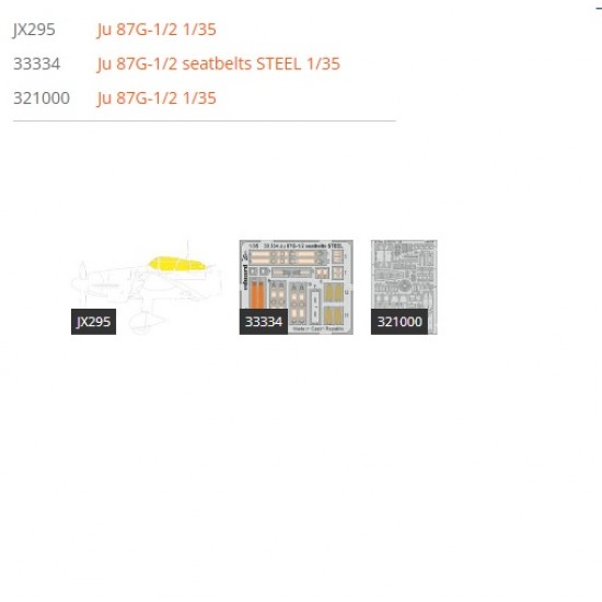 1/35 Junkers Ju 87G-1/2 Super Detail Set for Border Model kits