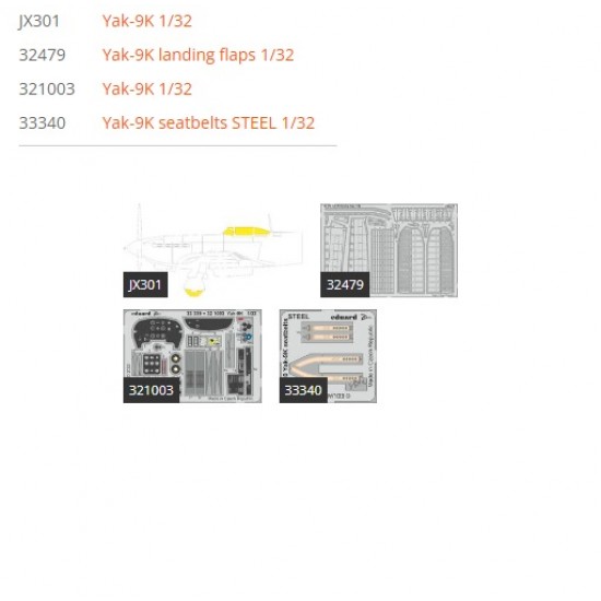 1/32 Yakovlev Yak-9K Super Detail Set for ICM kits